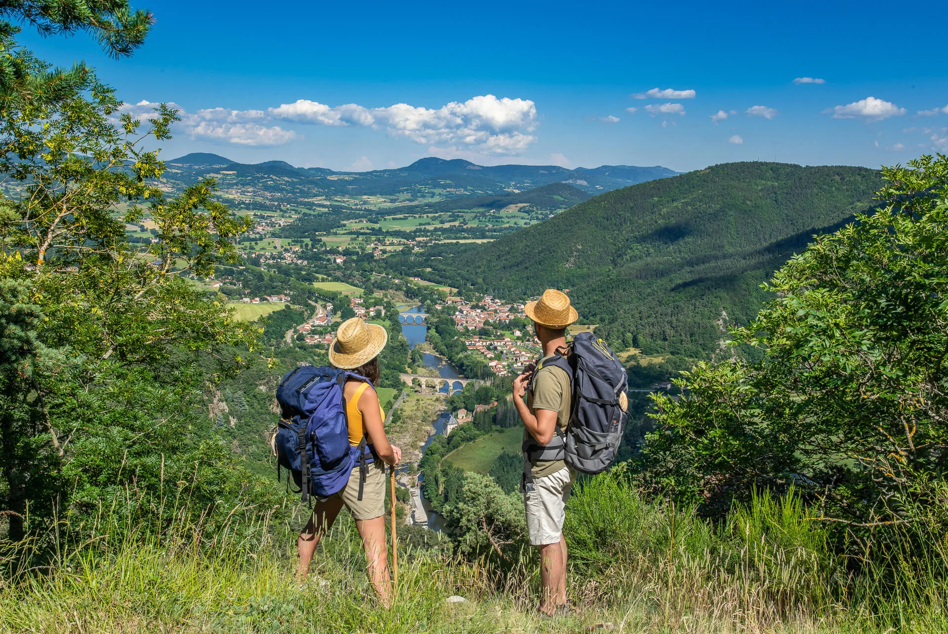 Randonné et point de vue à Lavoûte-Polignac sur le chemin de Saint-Jacques