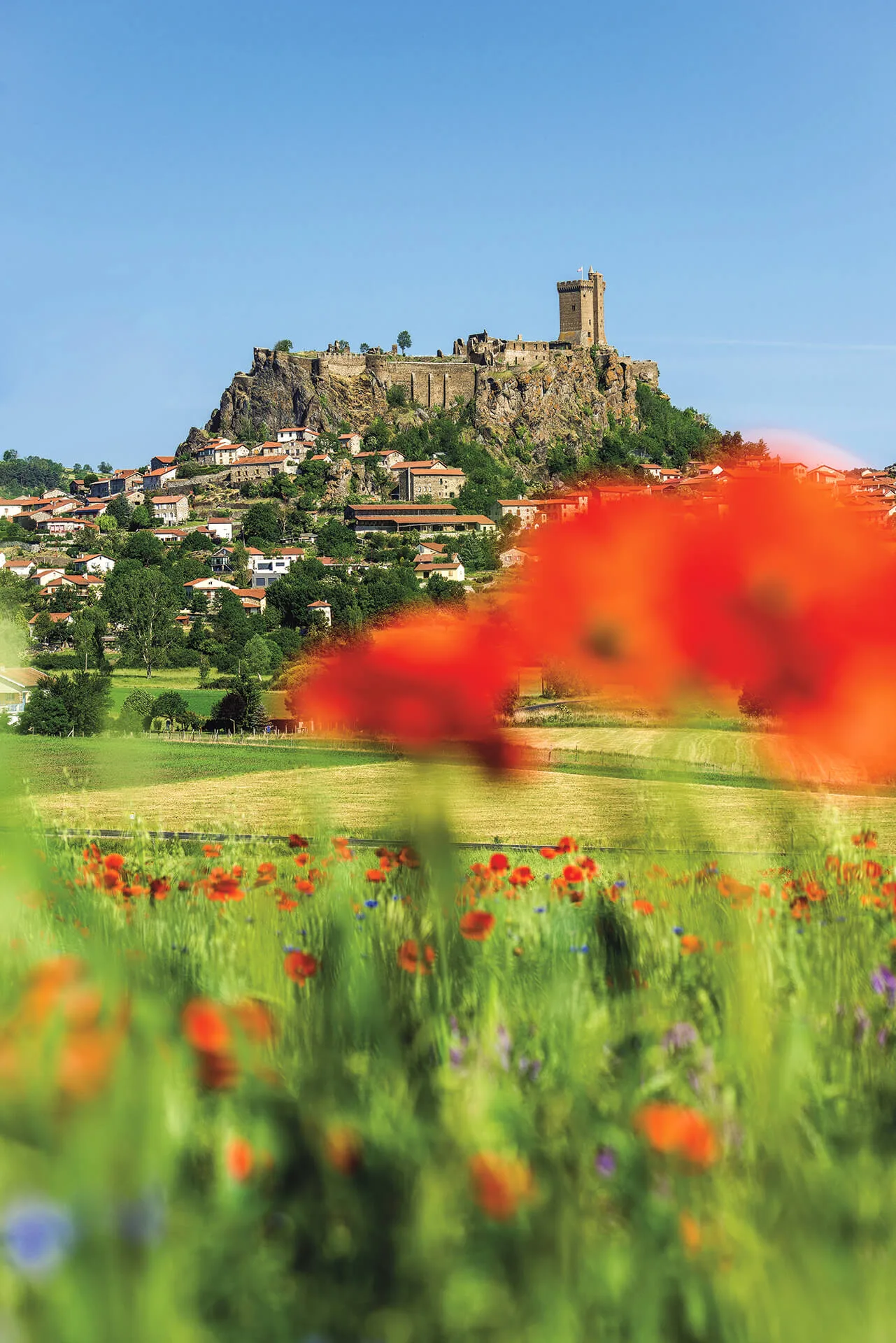 Vue de la forteresse de Polignac