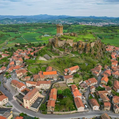 Vue de la forteresse de Polignac