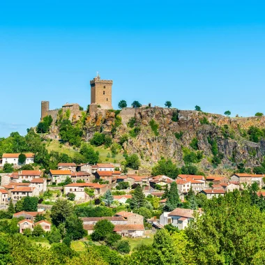 Vue de la forteresse de Polignac
