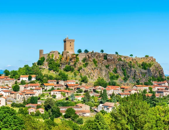 Vue de la forteresse de Polignac