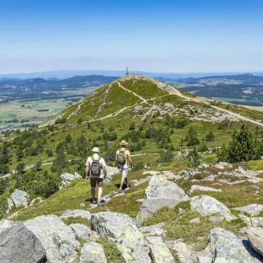 Randonnée en direction du sommet du mont Mézenc