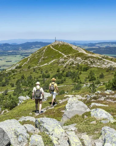 Randonnée en direction du sommet du mont Mézenc
