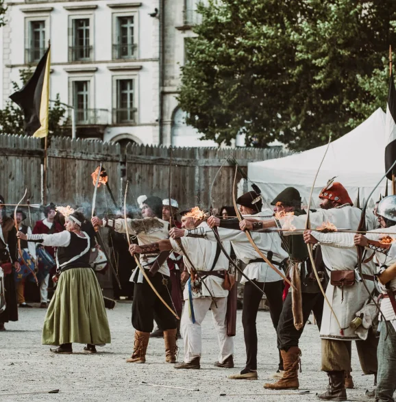 Concours de tir à l'arc aux Fêtes Renaissance du Roi de l'Oiseau au Puy-en-Velay