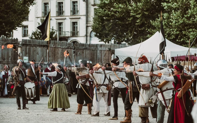 Concours de tir à l'arc aux Fêtes Renaissance du Roi de l'Oiseau au Puy-en-Velay