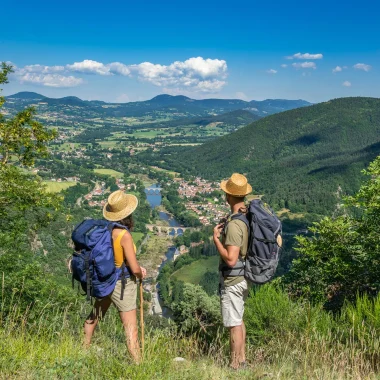 Randonné et point de vue à Lavoûte-Polignac sur le chemin de Saint-Jacques
