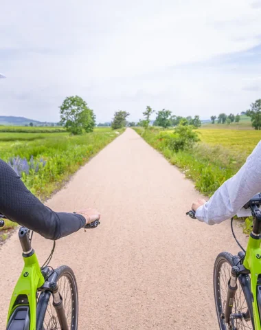 La via Velay à vélo entre Le Puy-en-Velay et Landos
