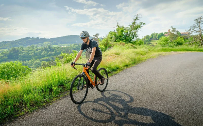 VTT dans les gorges de l'Allier à saint-Privat