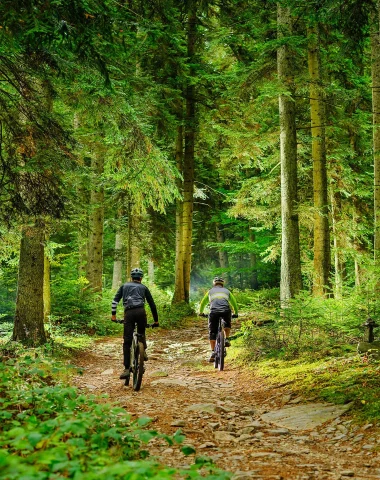 VTT dans les bois au Puy en Velay