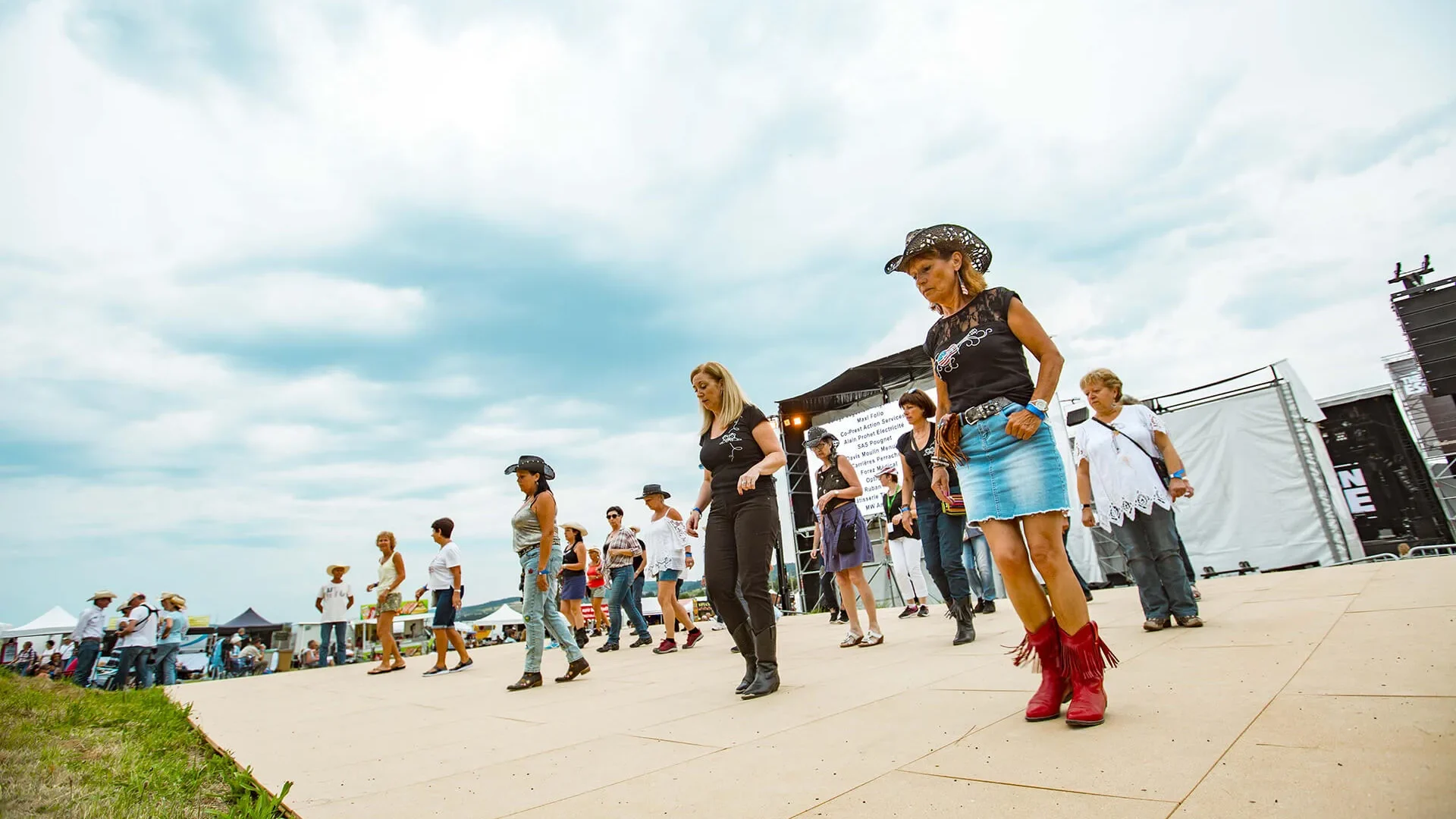 Le festival country de Craponne-sur-Arzon en juillet