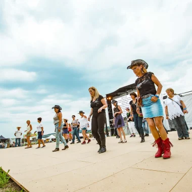 Le festival country de Craponne-sur-Arzon en juillet