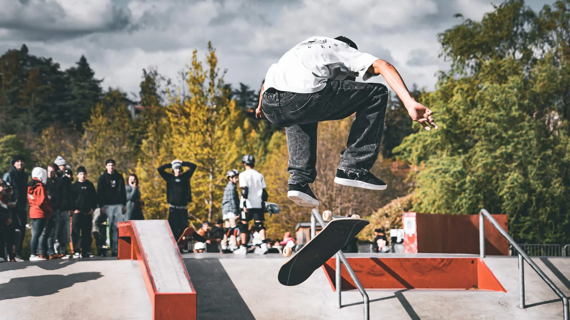 Freestyle au skate park du Puy-en-Velay