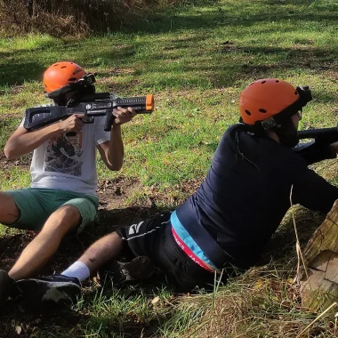 Un laser game en plein air
