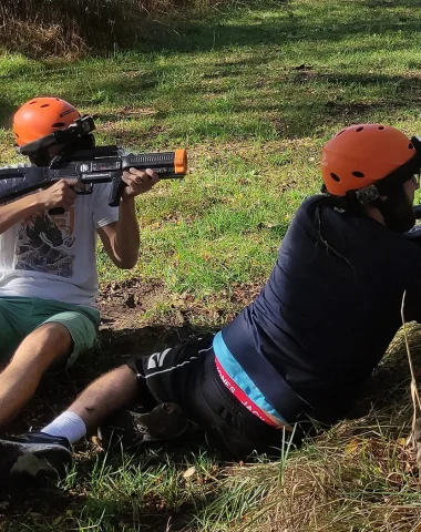Un laser game en plein air