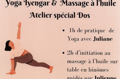 Atelier spécial dos : Yoga Iyengar et massage à l’huile